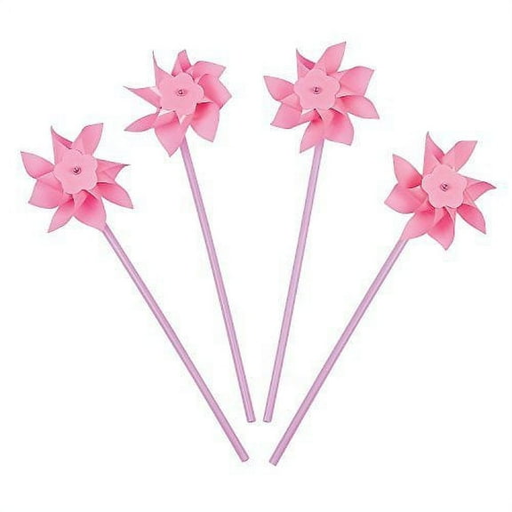 Lt Pink Pinwheels, Party Favors, 36 Pieces