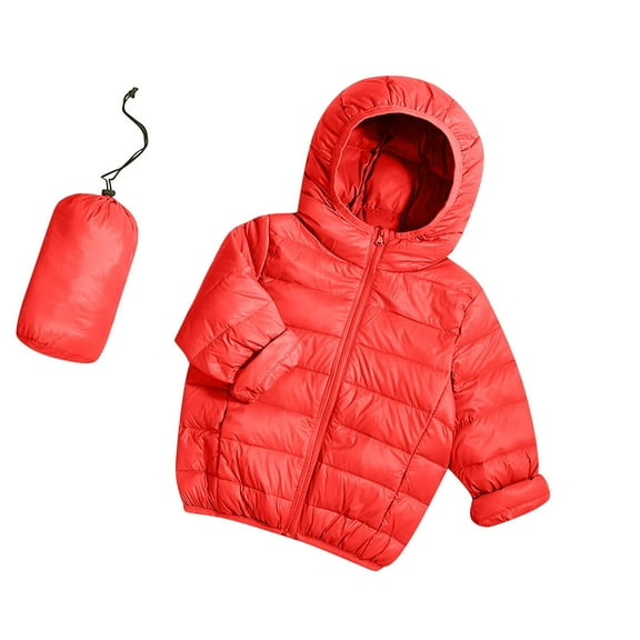 Ltctricy Baby Boy Girls Puffer Jacket Hoodie Winter Warm Unisex Toddler Clothes Casual Zipper Outerwear