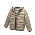 thumbnail image 1 of Ltctricy Boy Girl Down Coats Hooded Unisex Winter Warm Clothes Lightweight Outdoor Windproof Puffer Jacket, 1 of 1