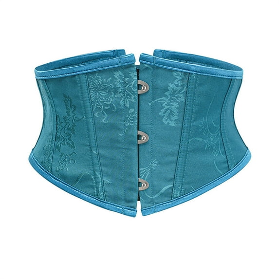 Ltctricy Corset Top for Women Vintage Floral Tie Back Strapless Vintage Waist Trainer Shapewear Bandeau Tops Tube Crop Tops