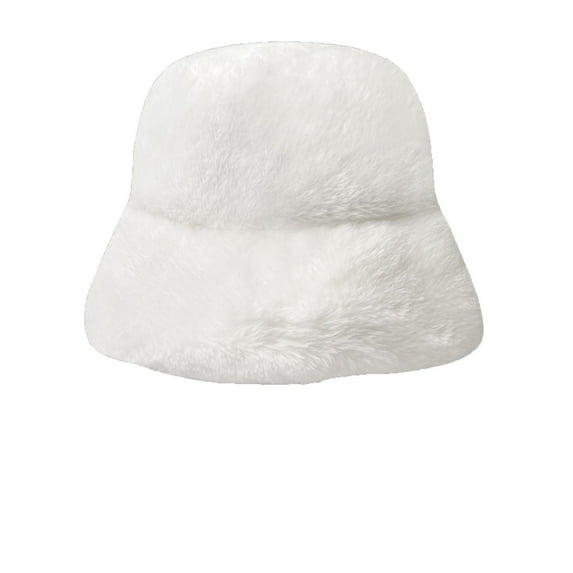Ltctricy Fleece Brim Hat for Women Elegant Cute Fuzzy Winter Warm Hat Fall Trendy Soft Fashion Solid Color Cap