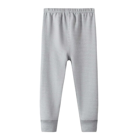 Ltctricy Fleece Lined Pants for Boys Girls Casual Winter Warm Unisex Children Trousers Lounge Soft Comfy Pull on Homewear