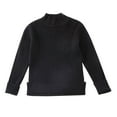 thumbnail image 1 of Ltctricy Girls Boys' Sweaters Children Casual Long Sleeve Mock Neck Ribbed Knit Pullover Sweater Tops Fall Winter Clothes(Black,8-9 Years), 1 of 3