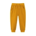 thumbnail image 1 of Ltctricy Girls Boys' Sweatpants Unisex Children Elastic Waist Drawstring Active Joggers Casual Athletic Pants with Pockets(Yellow,14-15 Years), 1 of 6