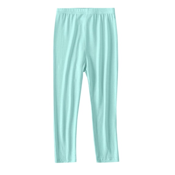 Ltctricy Girls' Leggings Soft Elastic Waist Full Length Stretchy Pull on Workout Yoga Pants Active Dance Tights
