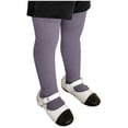 thumbnail image 1 of Ltctricy Girls' Ribbed Knit Tights Toddler Baby Soft Cotton Stretchy Slim Pantyhose Pants Newborn Infant Footed Leggings(Purple,7-8 Years), 1 of 6