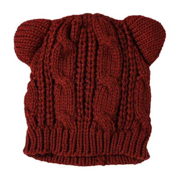 Ltctricy Knitted Beanie Hat for Women Cute Lounge Fall Winter Fashion Warm Hat Comfort Soft Solid Color Hat