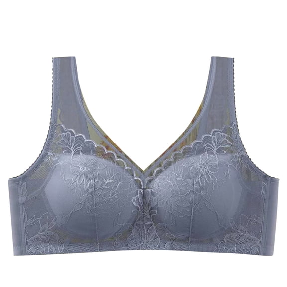 Ltctricy Lace Bras for Women No Underwire Padded Supportive Full Coverage Push up Bras Soft Comfortable Everyday Bralettes