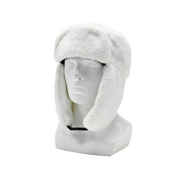 Ltctricy Men and Women Fuzzy Hat Winter Warm Unisex Ear Protection Hat Lounge Comfort Fleece Soft Hat