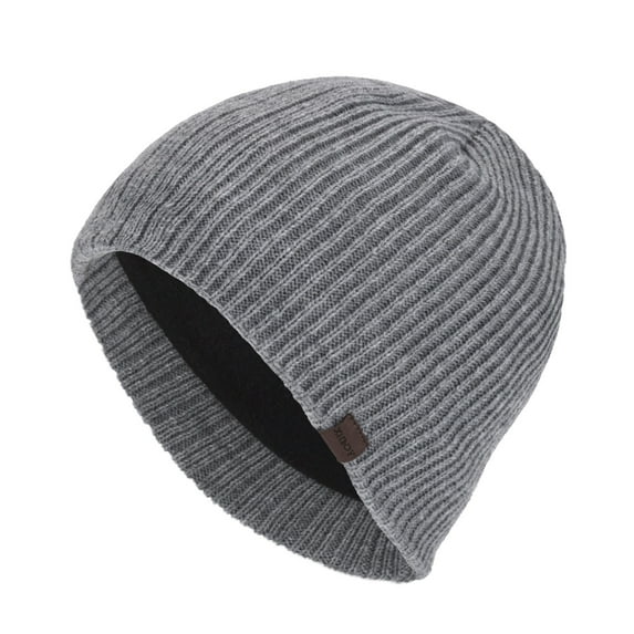 Ltctricy Men's Beanie Knitted Hats Warm Fleece Lined Thermal Winter Hats Casual Fashion Soft Comfort Ski Hats