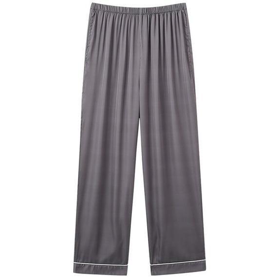 Ltctricy Pajama Pants for Women Plus Size Elastic Waist Straight Leg Ice Silk Comfy Lounge Sleep Pants Lightweight Pj Bottoms