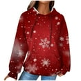 thumbnail image 1 of Ltctricy Plus Size Christmas Sweatshirt for Women Fall Fashion Cute Hoodies Pullover Tops Loose Long Sleeve Comfy Winter Shirts, 1 of 6