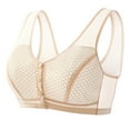 thumbnail image 1 of Ltctricy Push Up Bra for Women Front Closure No Underwire Front Button Bralettes Breathable Everyday Bra, 1 of 5