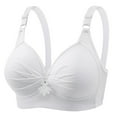 thumbnail image 1 of Ltctricy Push up Bras for Women No Underwire Plus Size Supportive Full Coverage Bralettes Comfortable Everyday Bras(White,X-Large), 1 of 4