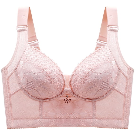 Ltctricy Push up Bras for Women No Underwire Supportive Lifting Full Coverage Lace Bralettes Longline Everyday Bras