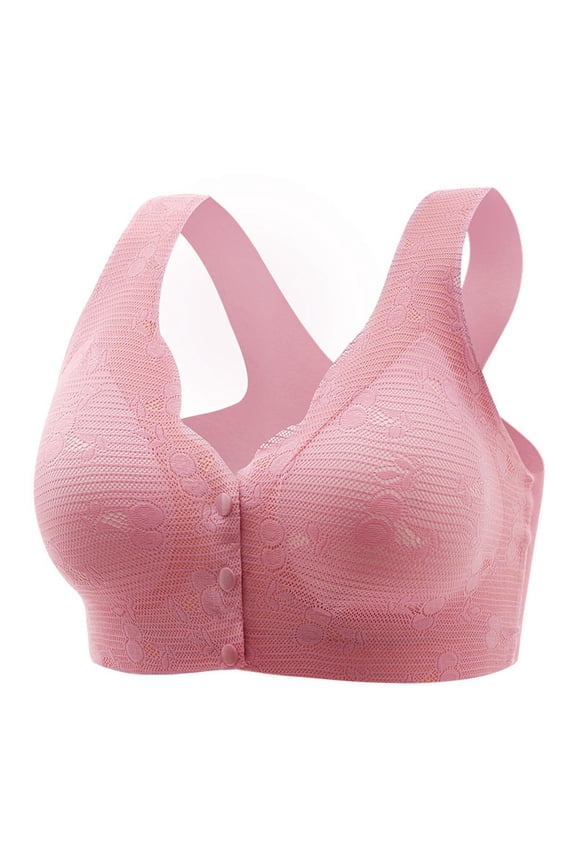 Racerback Bras for Women Push up Front Closure Seamless Wireless Sports Bralettes Breathable No Underwire Bras