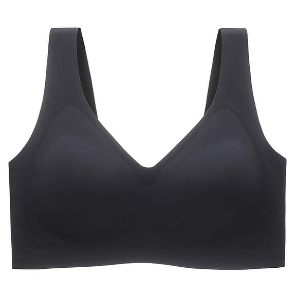 Ltctricy Seamless Wireless Bras for Women Plus Size Full Coverage Supportive Push up Bras Comfortable Everyday T Shirt Bras