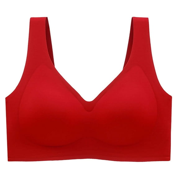 Ltctricy Seamless Wireless Bras for Women Plus Size Full Coverage Supportive Push up Bras Comfortable Everyday T Shirt Bras
