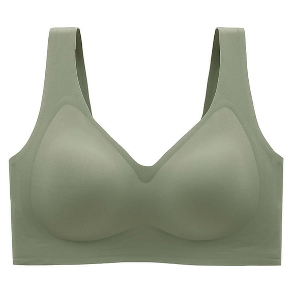 Ltctricy Seamless Wireless Bras for Women Plus Size Full Coverage Supportive Push up Bras Comfortable Everyday T Shirt Bras