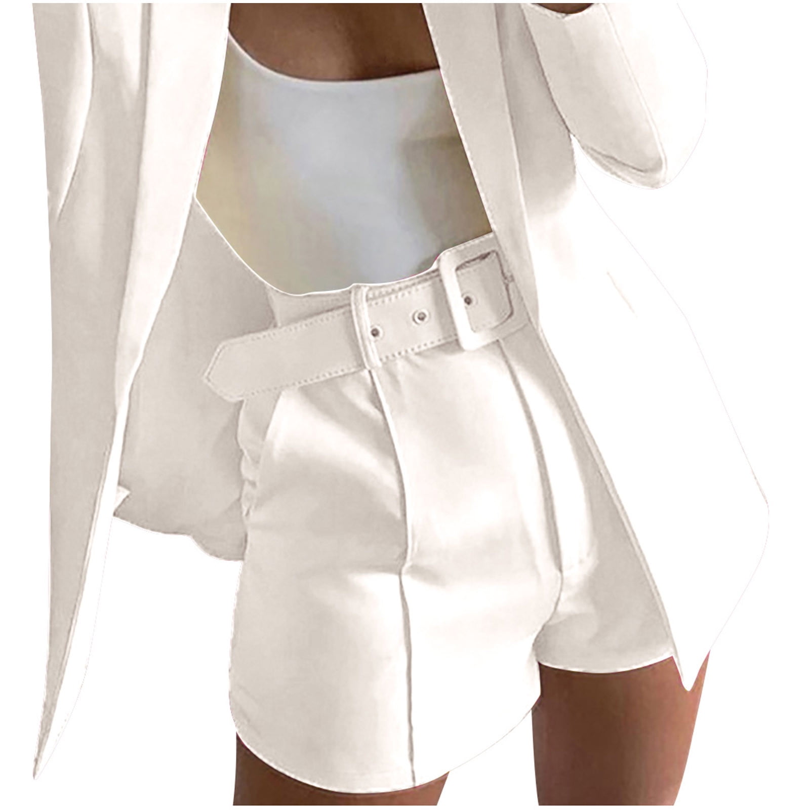 Ltctricy Shorts for Women Trendy High Waisted Pleated Business Casual ...