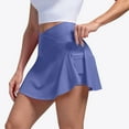 thumbnail image 1 of Ltctricy Skorts for Women Crossover High Waisted Side Split Mini Tennis Skirts with Shorts Pockets Workout Athletic Skorts, 1 of 7