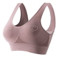 thumbnail image 1 of Ltctricy Sports Bras for Women Plus Size Seamless Mesh Cooling Full Coverage Wirefree Yoga Bras Push up Workout Bralettes(Pink,X-Large), 1 of 2