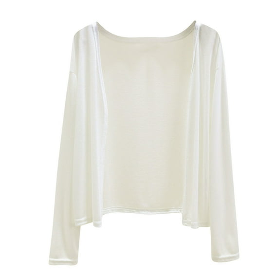 Ltctricy Sun Shirts for Women Summer Long Sleeve Open Front Casual Loose Lightweight Cardigans Soft Comfy Shrugs