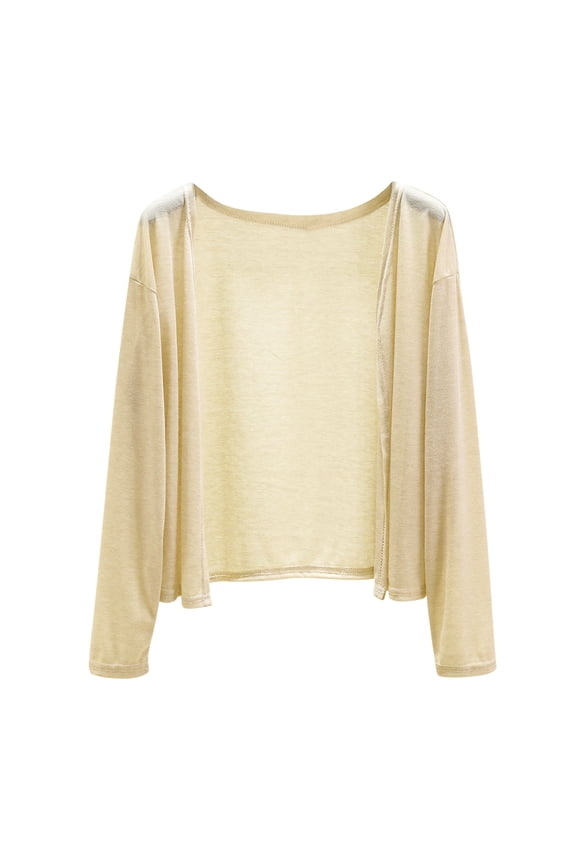 Sun Shirts for Women Summer Long Sleeve Open Front Casual Loose Lightweight Cardigans Soft Comfy Shrugs