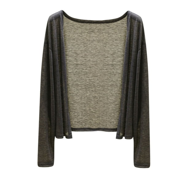 Ltctricy Sun Shirts for Women Summer Long Sleeve Open Front Casual Loose Lightweight Cardigans Soft Comfy Shrugs
