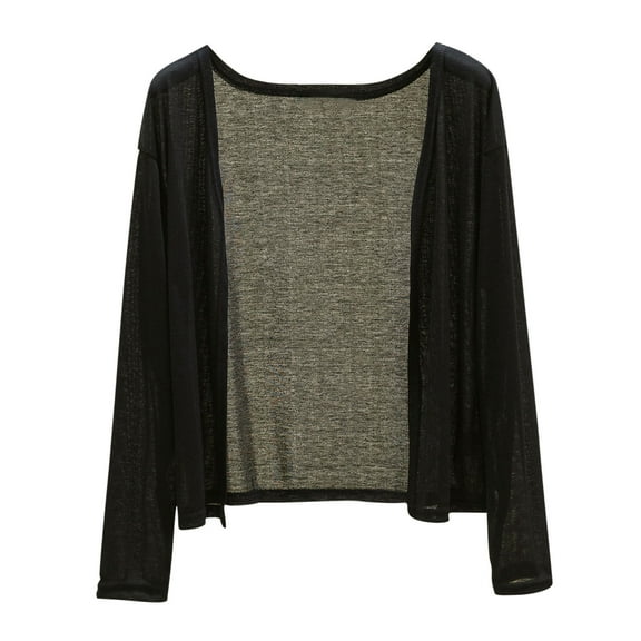 Ltctricy Sun Shirts for Women Summer Long Sleeve Open Front Casual Loose Lightweight Cardigans Soft Comfy Shrugs