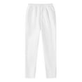 thumbnail image 1 of Ltctricy Sweatpants for Women Casual Loose Elastic Waist Straight Leg Lounge Pants Active Workout Joggers with Pockets(White,X-Large), 1 of 7