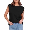 thumbnail image 1 of Ltctricy Tank Tops for Women Crew Neck Sleeveless Athletic Workout T-Shirts Cami Gym Tees Casual Loose Summer Blouses, 1 of 7
