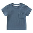 thumbnail image 1 of Ltctricy Toddler Baby T Shirts Unisex Boy Girl Soft Short Sleeve Crew Neck Casual Tees with Pocket Newborn Summer Clothes, 1 of 6