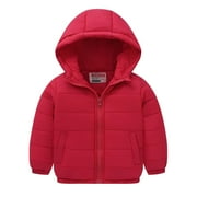 Ltctricy Toddler Boys Girls Winter Puffer Jacket Unisex Baby Warm Hooded Padded Down Coats Snow Outerwear
