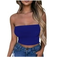 thumbnail image 1 of Ltctricy Tube Top for Women Strapless Eyelet Embroidered Slim Crop Tops Sleeveless Tank Tops Going out Bandeau Shirts, 1 of 5