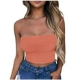 thumbnail image 1 of Ltctricy Tube Top for Women Strapless Eyelet Embroidered Slim Crop Tops Sleeveless Tank Tops Going out Bandeau Shirts, 1 of 5