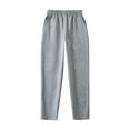 thumbnail image 1 of Ltctricy Unisex Children's Sweatpants Girls Boys Cotton Elastic Waist Straight Leg Pull on Pants Casual Athletic Joggers(Gray,14-16 Years), 1 of 7