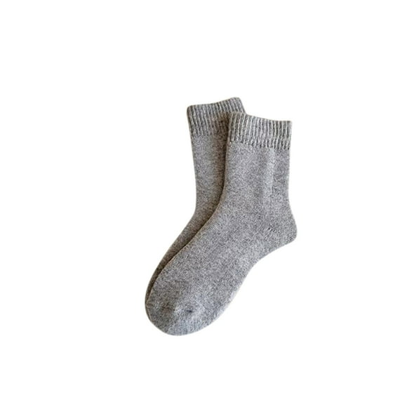Ltctricy Unisex Fleece Lined Socks Winter Warm Knitted Cozy Boot Socks Lounge Thermal Soft Comfort Tube Socks