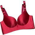 thumbnail image 1 of Ltctricy Wireless Bras for Women Seamless Full Coverage Soft Support Lifting Push up Bras Comfortable Everyday Bras(Watermelon Red,X-Large), 1 of 2