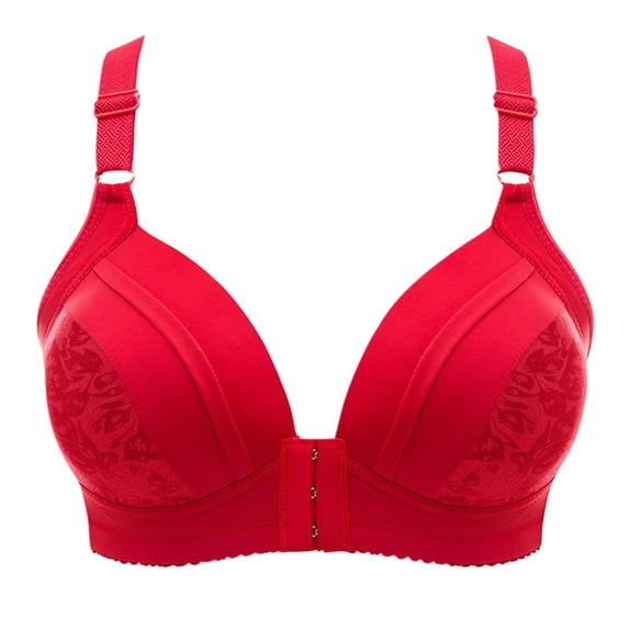 Ltctricy Wireless Push up Bra for Women Front Closure No Underwire Bralettes Comfort Breathable Everyday Bra