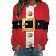 thumbnail image 1 of Ltctricy Women Christmas Sweatshirt Plus Size Cute Crewneck Pullover Top Oversized Casual Long Sleeve Vacation Shirts, 1 of 4
