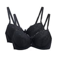 thumbnail image 1 of Ltctricy Women's 2 Pc Push up Bras Full Coverage Supportive Adjustable Strap Lace Bralettes Lift up Everyday Bras, 1 of 2
