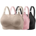 thumbnail image 1 of Ltctricy Women's 3 Pc Push up Bras Comfortable No Underwire Support Lift Plus Size Bralette Full Coverage Everyday Bras, 1 of 6