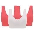 thumbnail image 1 of Ltctricy Women's 3 Pc Sports Bras Comfortable Wireless Support Lift up Workout Bralettes Breathable Yoga Bras, 1 of 6