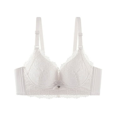 Ltctricy Women's Lace Push up Bras Wireless Support Full Figure Lift up Everyday Bralettes Comfortable Padded Bras