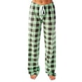 thumbnail image 1 of Ltctricy Women's Plaid Pajama Pants Plus Size Drawstring Elastic High Waisted Wide Leg Lounge Pants Loose Pj Bottoms(Green,Medium), 1 of 4