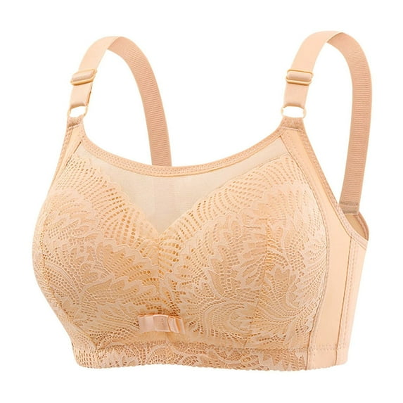 Ltctricy Women's Plus Size Bras Wireless Supportive Lift Lace Full Coverage Everyday Bralettes Comfortable Push up Bras