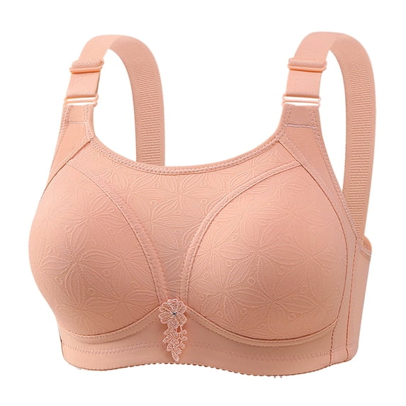 Ltctricy Women's Plus Size Push up Bras No Underwire Supportive Lace Full Coverage Bralettes Comfortable Everyday Bras