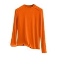thumbnail image 1 of Ltctricy Women's Plus Size Thermal Shirts Fleece Lined Long Sleeve Mock Neck Basic T Shirts Base Layer Tops Loose Tunic Blouses(Orange,XX-Large), 1 of 4