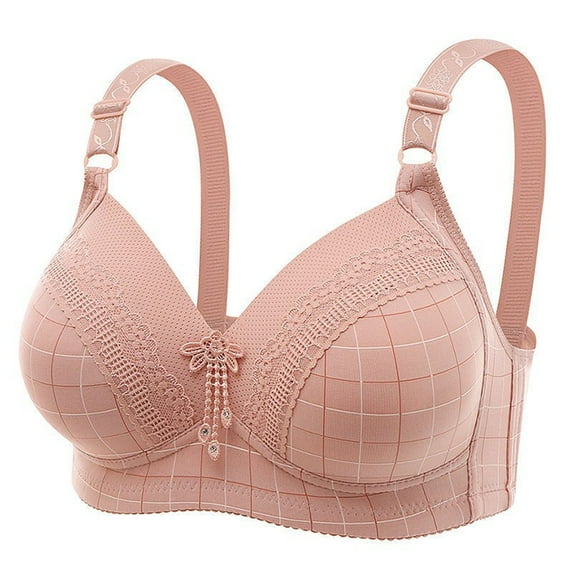 Ltctricy Women's Push up Bras Comfortable Wireless Supportive Lift Lace Full Coverage Bralette Plus Size Everyday Bras
